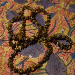 Boho Tiger’s Eye Gemstone Wrap Necklace/Bracelet